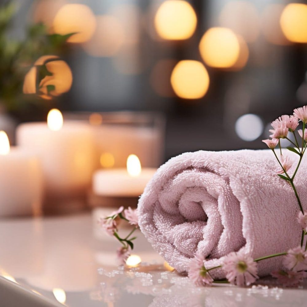 Relaxation and pampering in a luxurious spa generated by artificial intelligence