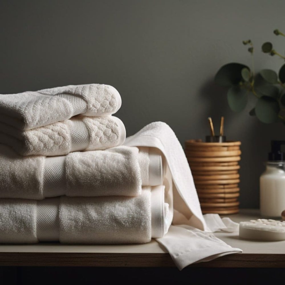 Clean, comfortable spa treatment for healthy lifestyles in modern bathroom generated by artificial intelligence